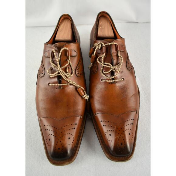 Mezlan 9492 Malcolm Tan Men's Leather Dress Shoes 10M - Picture 2 of 9